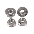 1/2 inch  white zinc zin-plated stainless steel hex flange nut with serrated carbon steel Grade 4 grade 8 grade6